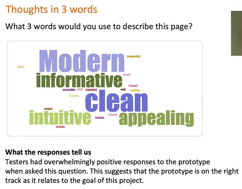 User testing session, final iteration 13