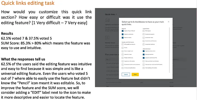 User testing session, navigation and layout testing iteration 4