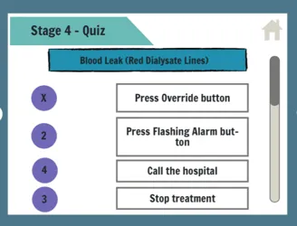Troubleshooting quiz game, ordering correct resolution steps