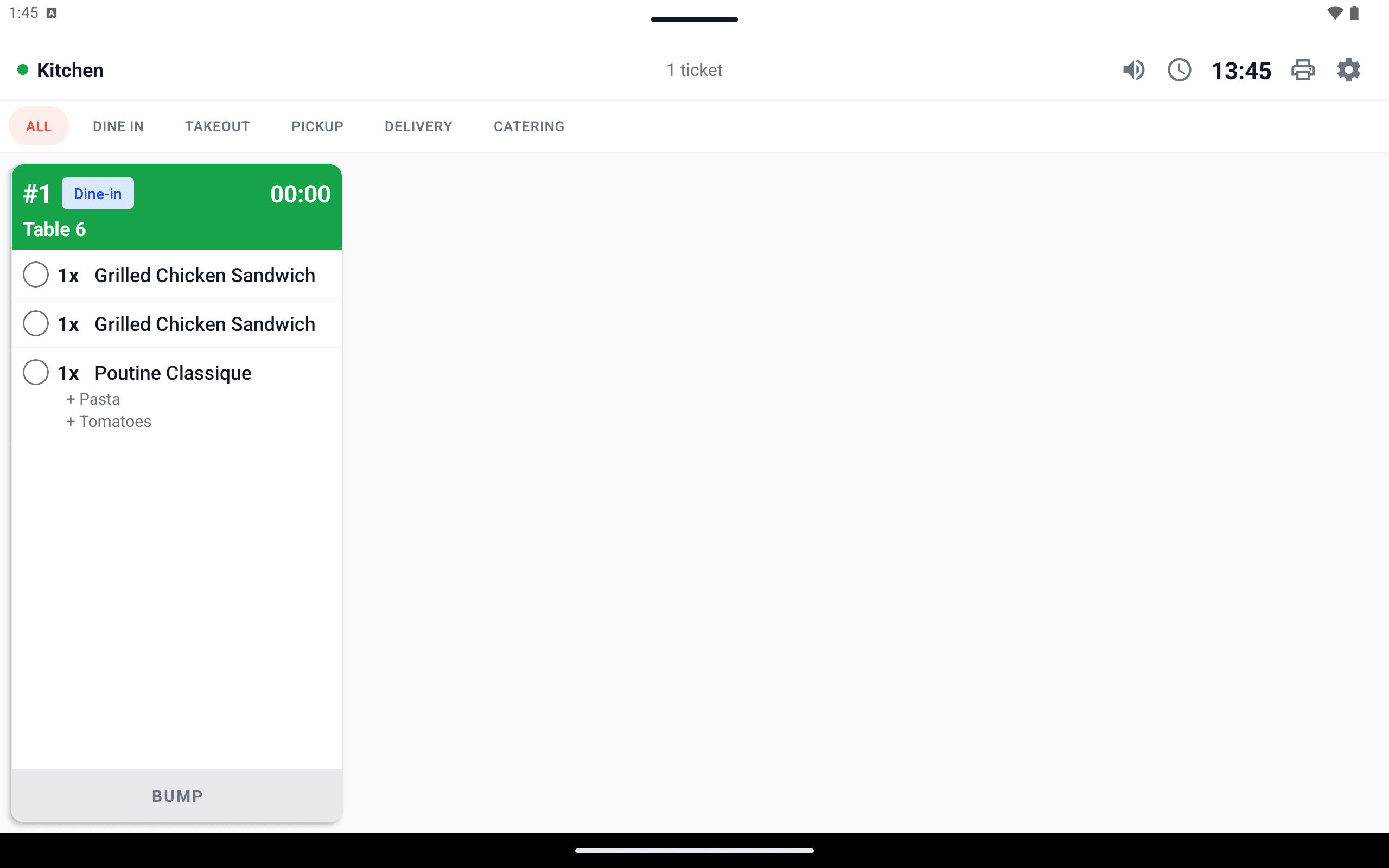 New KDS: kitchen display system